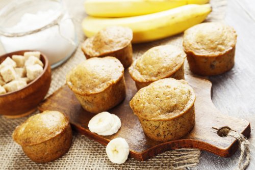 Muffins banane chocolat blanc